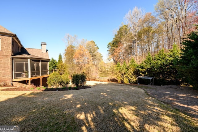 5230 Harris Springs Dr, Cumming, GA 30040 - view of yard with a sunroom
