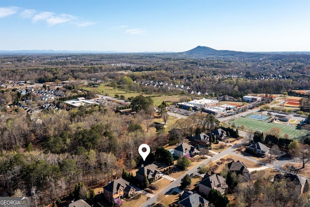 5230 Harris Springs Dr, Cumming, GA 30040 - aerial overview of property's location featuring a forest