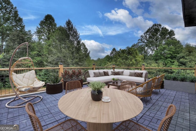 view of patio / terrace with outdoor lounge area