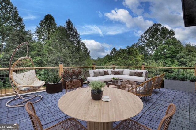 2634 Mountain View Rd, Mccaysville, GA 30555 - view of patio / terrace with an outdoor living space