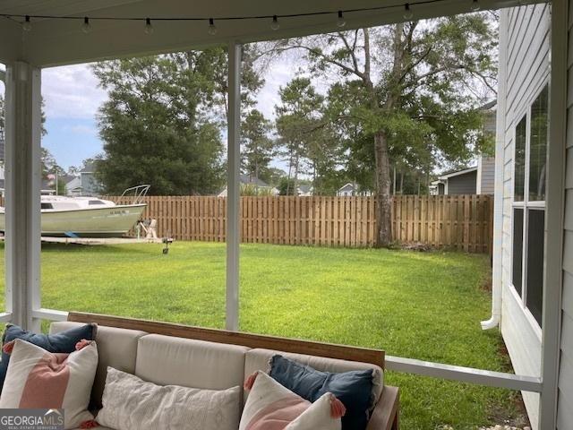 view of sunroom / solarium