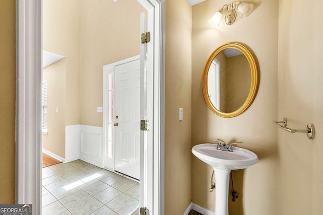 bathroom featuring tile patterned floors