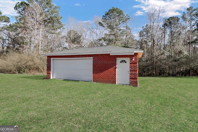 garage with driveway