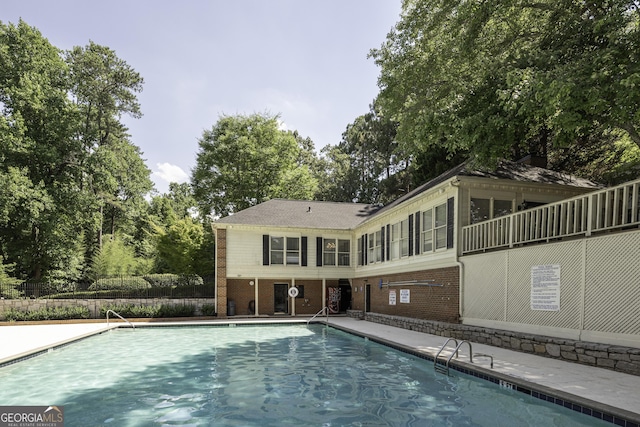 view of pool