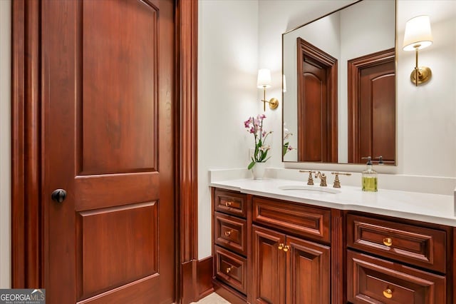 bathroom featuring vanity