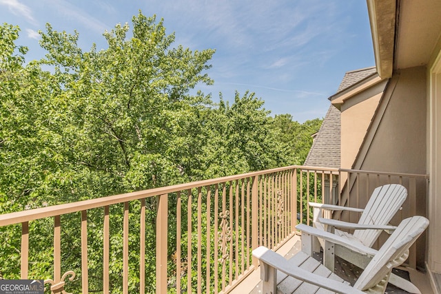 view of balcony