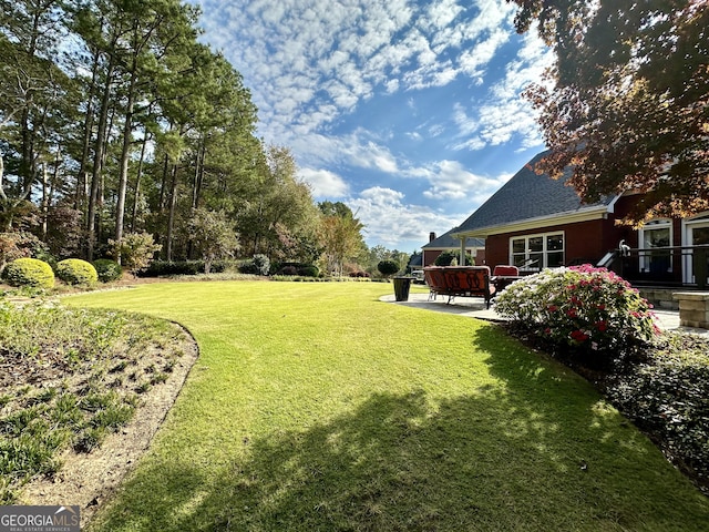 3585 Shepherds Ln, Loganville, GA 30052 - view of yard featuring a patio
