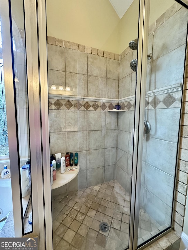 3585 Shepherds Ln, Loganville, GA 30052 - full bathroom with a shower stall