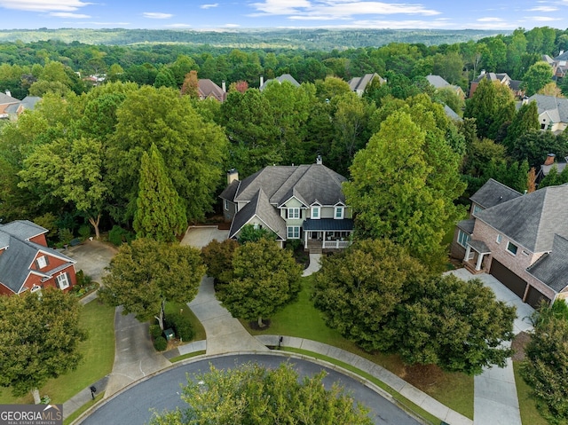 birds eye view of property featuring a residential view