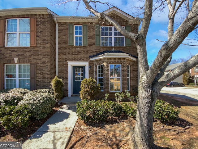 view of front of property with brick siding