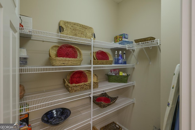 view of pantry