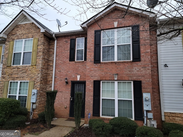 view of front of property with brick siding