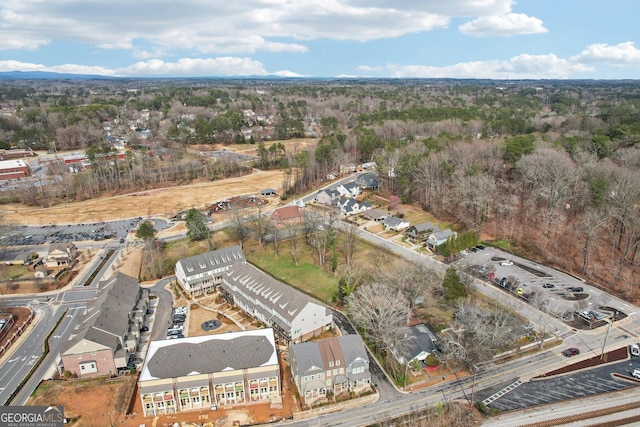 aerial view featuring a residential view