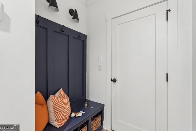view of mudroom
