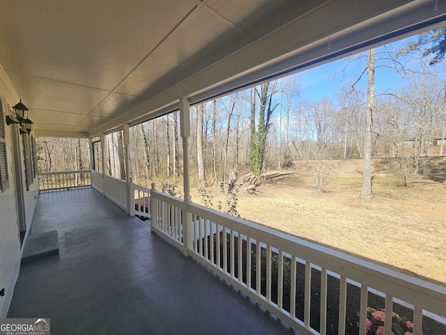 view of balcony