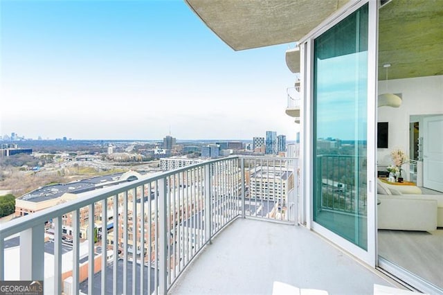 view of balcony