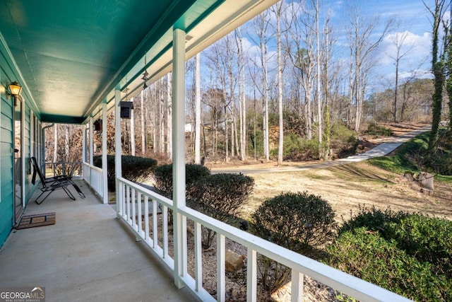 view of patio / terrace featuring a porch