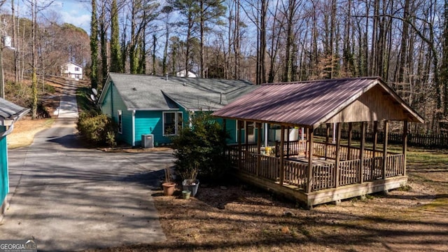 view of horse barn