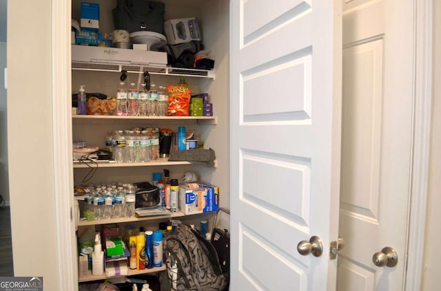 view of pantry