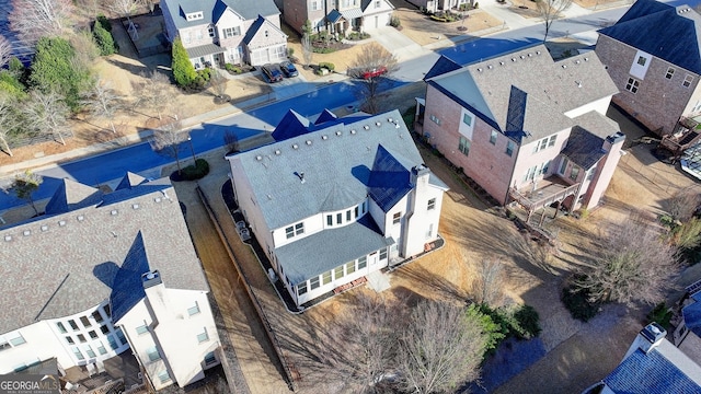 bird's eye view featuring a residential view