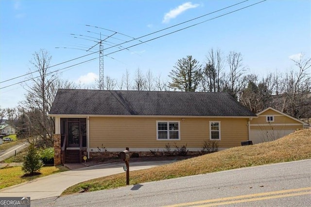 view of ranch-style home