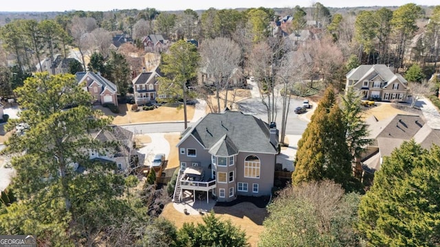 birds eye view of property featuring a residential view