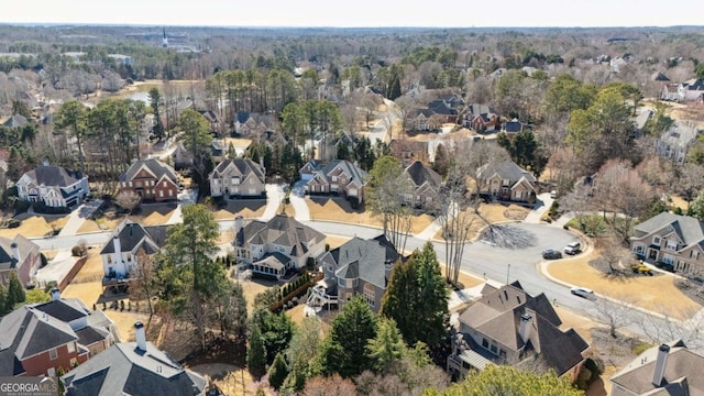 birds eye view of property featuring a residential view