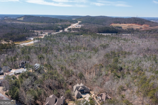 aerial view with a view of trees