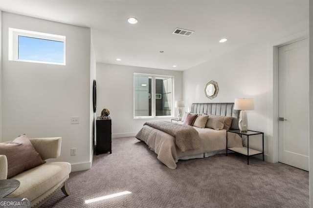 241 Maynard Ter SE Unit 15, Atlanta, GA 30316 - carpeted bedroom featuring baseboards, visible vents, and recessed lighting