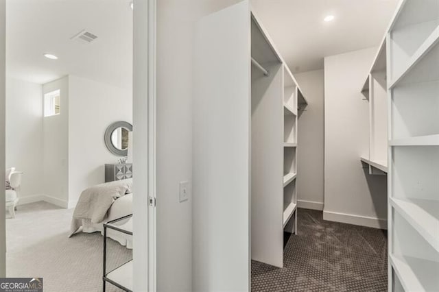 241 Maynard Ter SE Unit 15, Atlanta, GA 30316 - walk in closet with visible vents and dark colored carpet