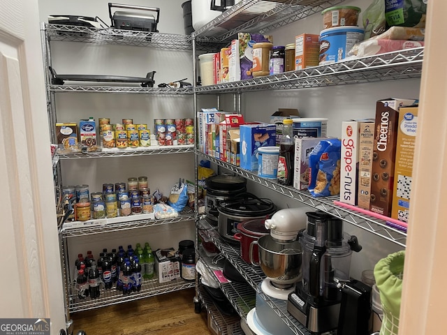 view of pantry