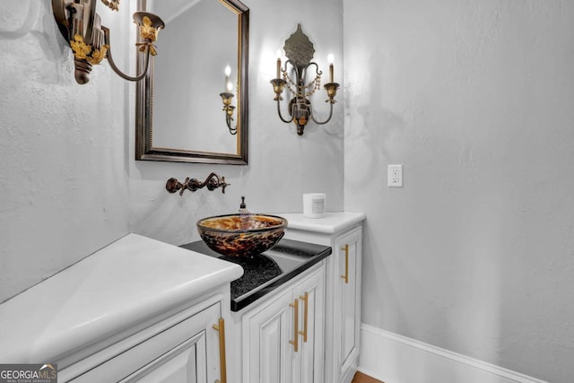 bathroom with vanity