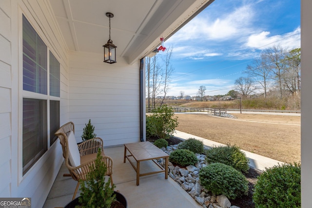 view of patio / terrace featuring covered porch