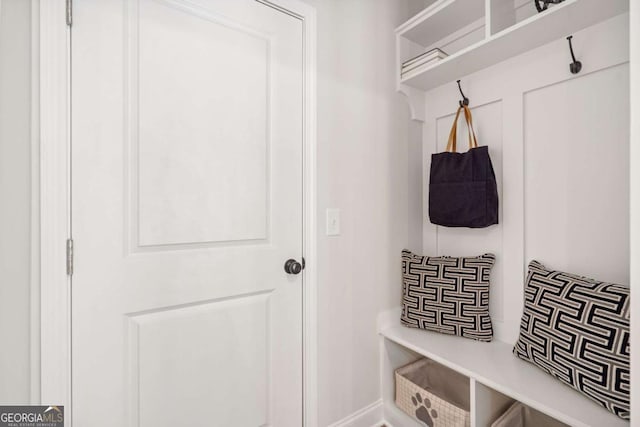 view of mudroom