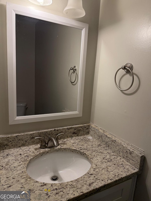 half bath with vanity