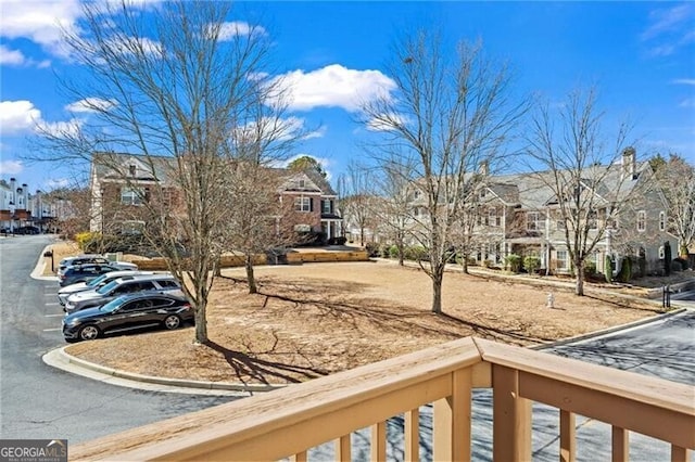 view of yard featuring a residential view