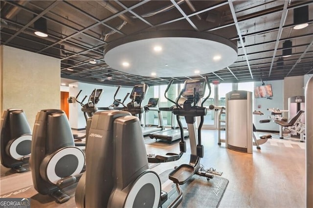 view of exercise room