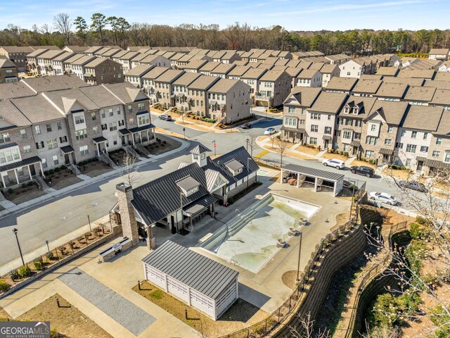 bird's eye view featuring a residential view