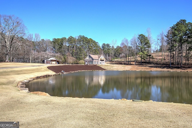 view of water feature