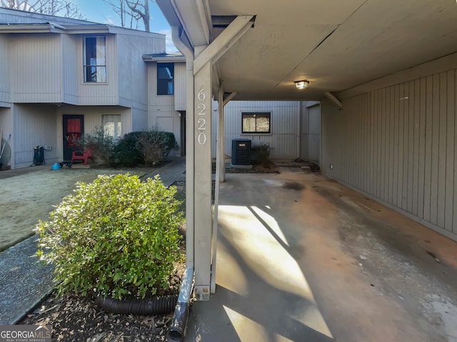 exterior space with central AC unit