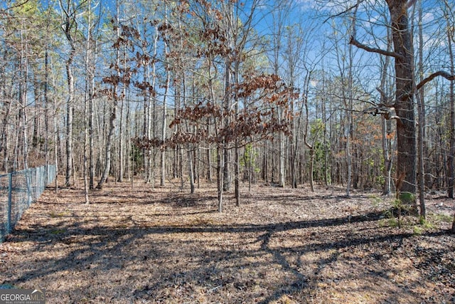 view of landscape with a view of trees