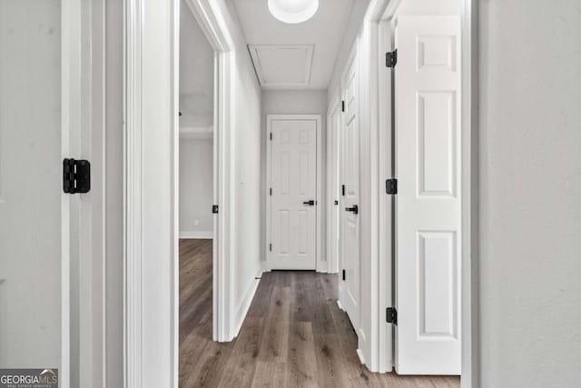 2111 Glenwood Downs Dr, Decatur, GA 30035 - hall with wood finished floors and baseboards