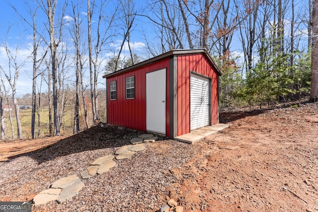 view of outbuilding featuring an outbuilding