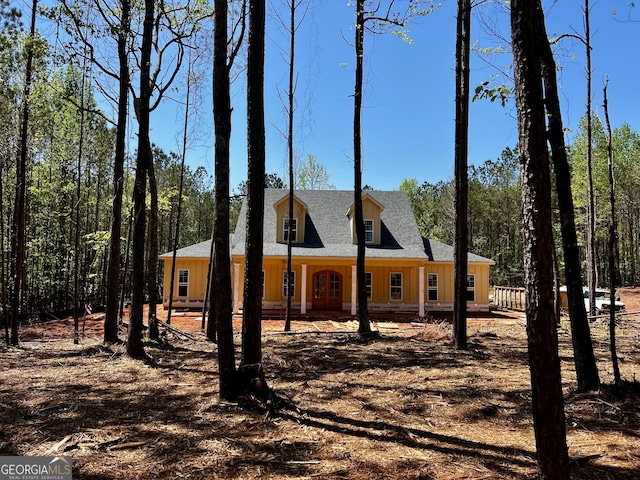 3 Bob Smith Rd, Sharpsburg, GA 30277 - view of front of property featuring board and batten siding and roof with shingles