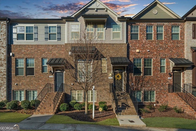 multi unit property with brick siding