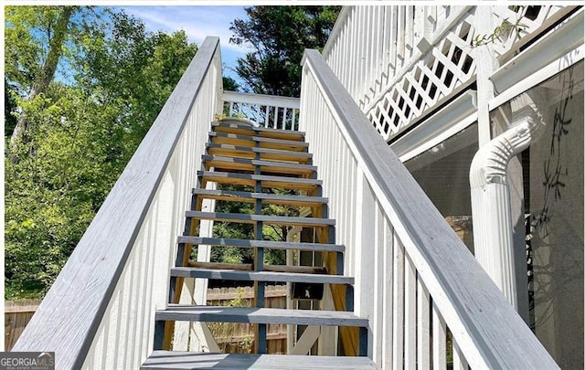 view of staircase