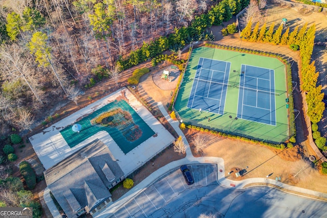 birds eye view of property