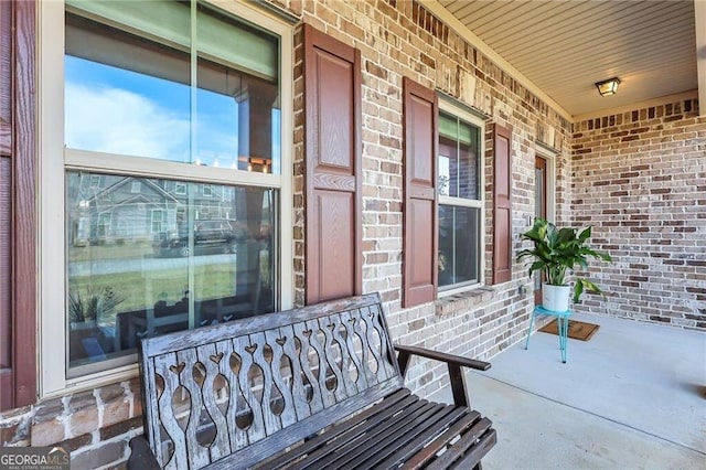 view of patio with covered porch