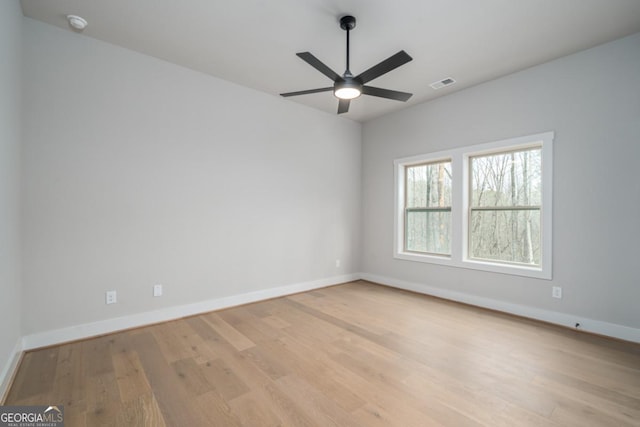 544 Lemmon Ln, Ellijay, GA 30540 - spare room featuring light wood-type flooring, visible vents, and baseboards