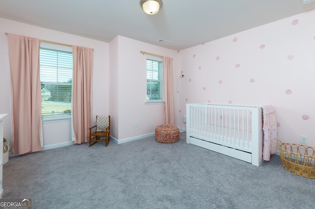 5620 Berney Cir, Powder Springs, GA 30127 - unfurnished bedroom with carpet floors, visible vents, and baseboards